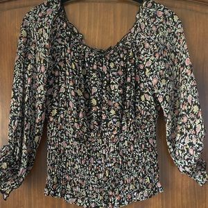 Anthropology off/on the shoulder blouse.